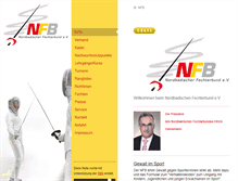 Tablet Screenshot of nordbadischer-fechterbund.com